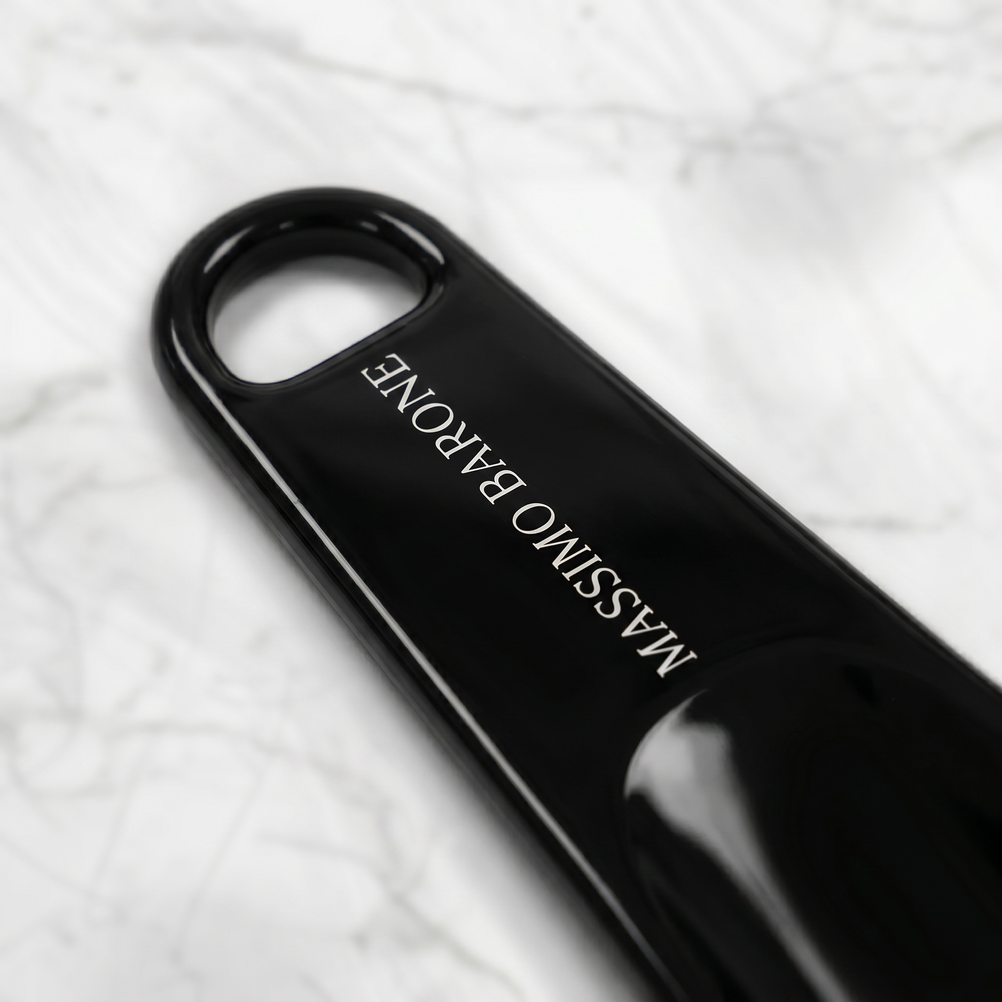 Massimo Barone Shoe Horn — detail logo