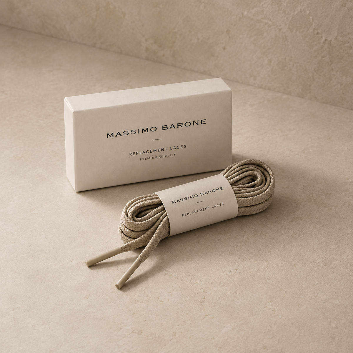 Massimo Barone Premium Laces – Beige