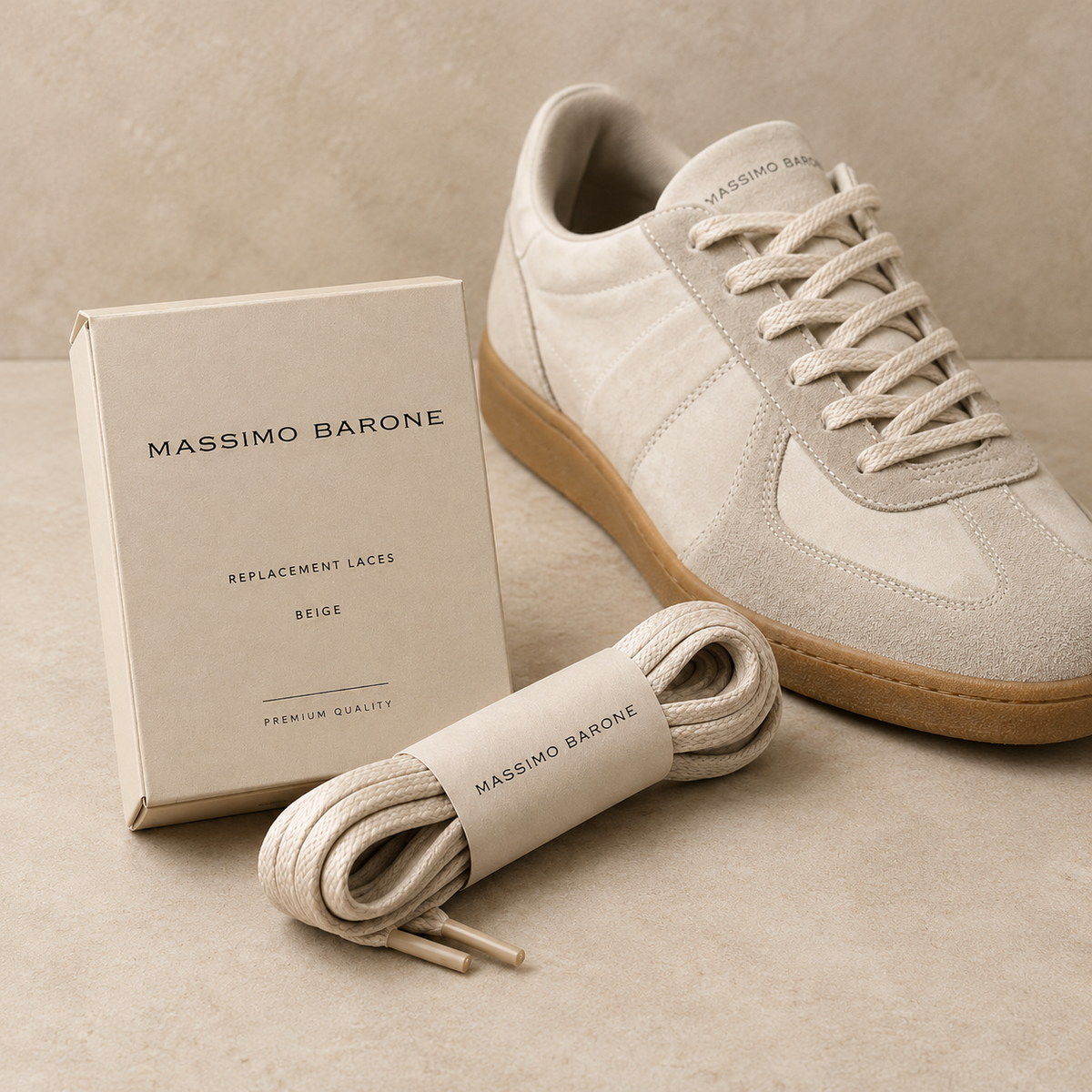 Massimo Barone Premium Laces – Beige